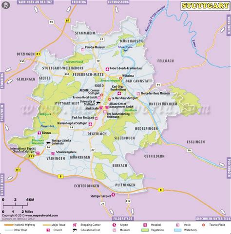 Stuttgart Landkarte