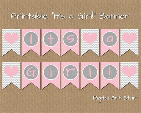 Pin on Baby shower banner girl diy