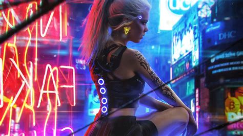 Cyberpunk Girl Wallpapers - Top Free Cyberpunk Girl Backgrounds - WallpaperAccess