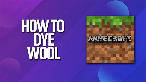 How To Dye Wool In Minecraft Tutorial - YouTube