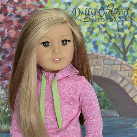 American Girl Eyeliner Decals Vinyl Removable Double Wing Eyeliner for Dolls DIY Custom Makeup ...