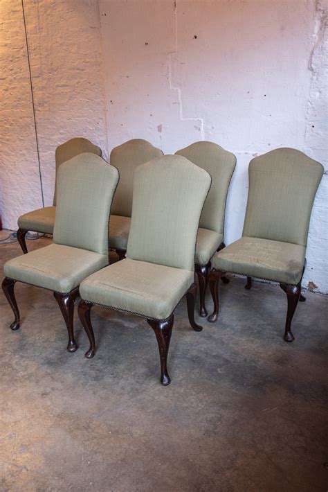 Set of Six Queen Anne Style Chairs #6558 - Retrouvius