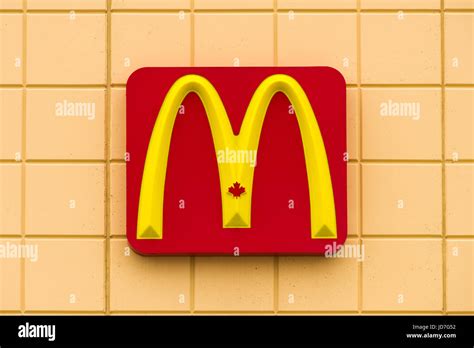 McDonalds Canada Brand Logo On Building Exterior Stock Photo - Alamy