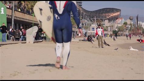 Surfing Barceloneta - YouTube