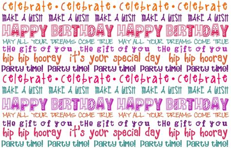 Happy Birthday Placemats Free Printables