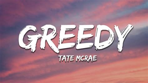 Tate McRae - greedy (Lyrics) - YouTube