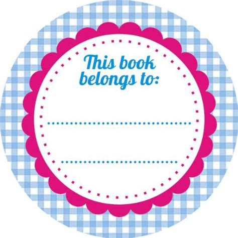 personalised 50mm Book Labels for your School Library