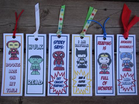 Superhero Bookmarks original illustrations Ironman by CreaseStudio, $3.00 | Bookmarks kids ...