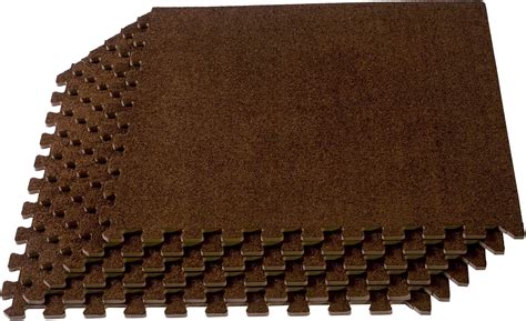 Amazon.com : We Sell Mats 3/8 Inch Thick Interlocking Foam Carpet Tiles, Durable Carpet Squares ...