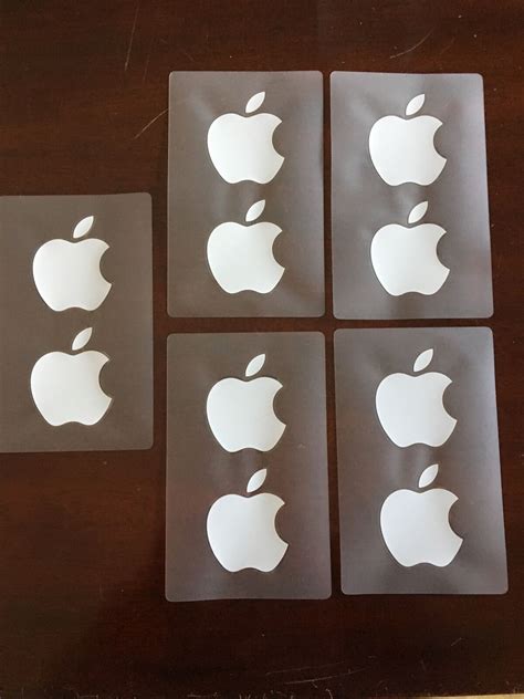 NEW White Apple Logo Sticker Decal - Genuine | Grelly USA