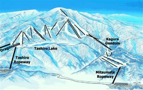 Mt Naeba/Kagura Trail map - Freeride