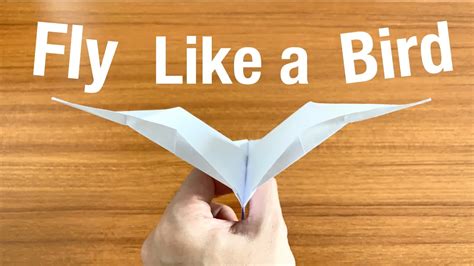 How to make a Flying Bird paper airplane -Origami Pesawat Terbang Kertas - YouTube