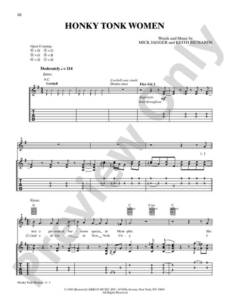 The Rolling Stones: Hot Rocks 1964-1971: Guitar: The Rolling Stones - Digital Sheet Music Download