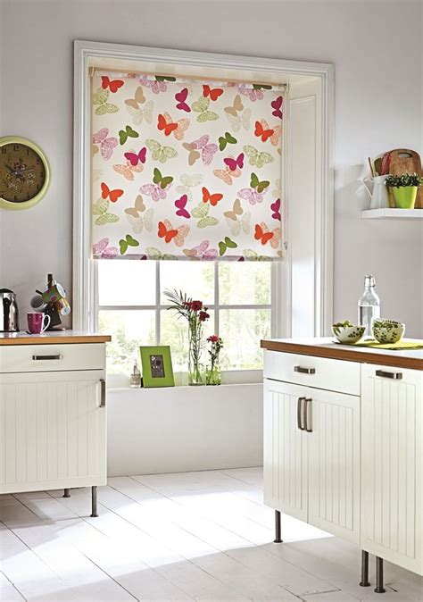 Kitchen roller blinds in Paplio Spring from Apollo Blinds. Roller blinds. Kitchen blinds ...