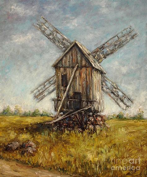 Windmill Painting by Arturas Slapsys - Fine Art America