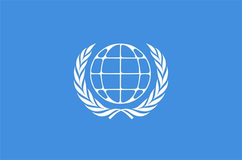 The United Nations flag, modified with the 🌐 emoji : r/vexillology