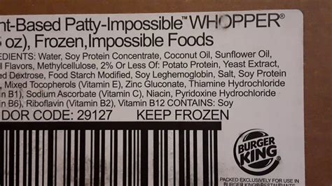 Impossible whopper ingredients - YouTube