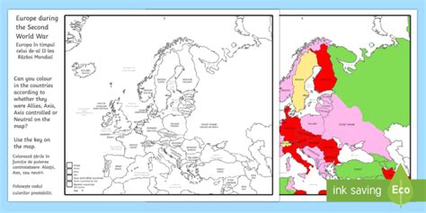 World War Two Map Of Europe - Map Of Rose Bowl