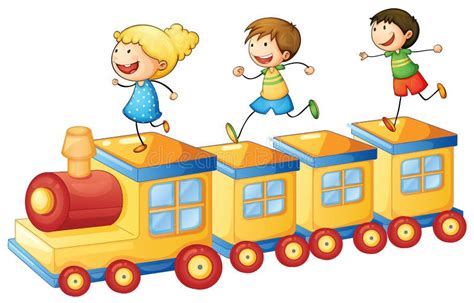 Kids On Train Royalty Free Stock Photography - Image: 26942037