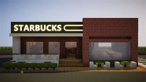 How to Build Starbucks Easily || Minecraft 1.17.1 - YouTube