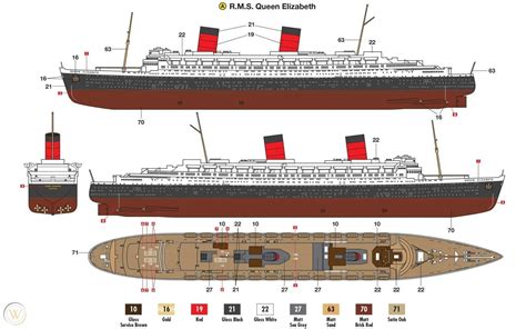 1/600 RMS Queen Elizabeth - Ocean Liner | #1875536393