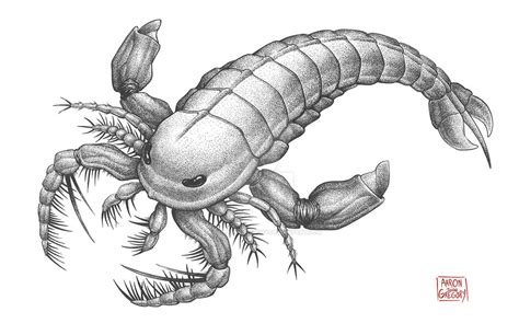 Megalograptus Eurypterid by aaronjohngregory on DeviantArt