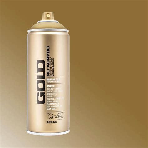 MONTANA 11 oz. GOLD Spray Paint, Metallic, Gold Matte 055308 - The Home ...