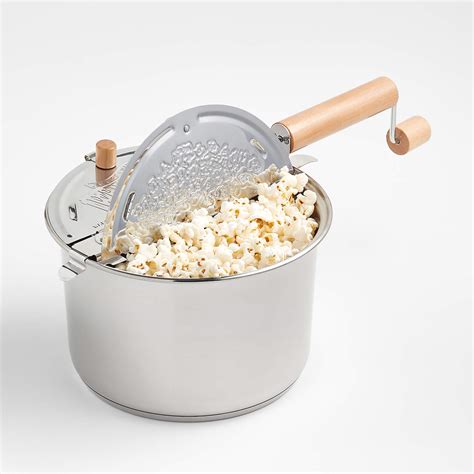 Stainless Steel 6-Qt. Stovetop Popcorn Popper + Reviews | Crate ...