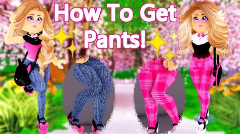 HOW To Get PANTS In Royale High / How To Get Jeans In Royale High - YouTube