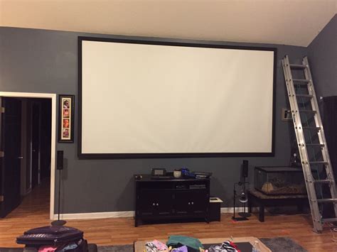 DIY fixed frame projector screen. : r/DIY