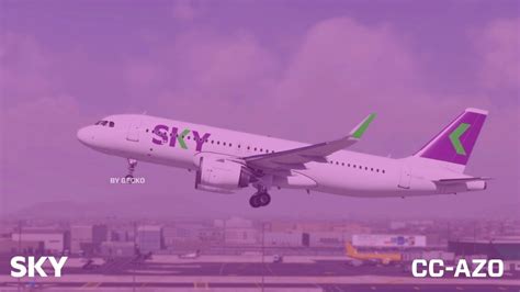 [8K] FBW A32NX Sky Airline CC-AZO for Microsoft Flight Simulator | MSFS