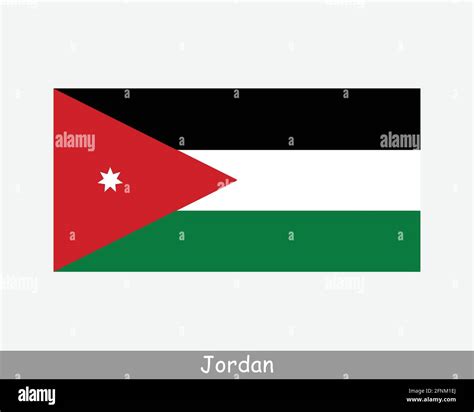 National Flag of Jordan. Jordanian Country Flag. Hashemite Kingdom of Jordan Detailed Banner ...