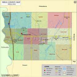 Mills County Map, Iowa