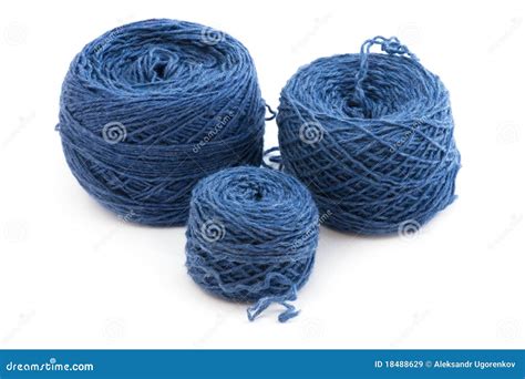 Blue Yarn stock image. Image of material, fashion, knitting - 18488629