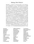 Biology Word Search - Science Word Searches