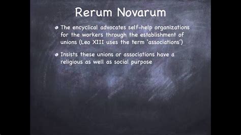 Rerum novarum – A Quick Overview - YouTube