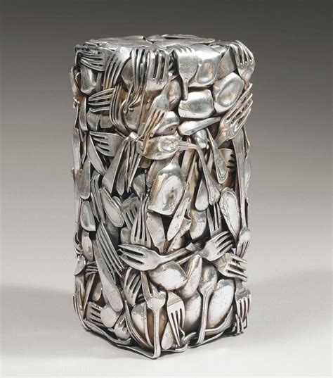 arthuntblog:“ César Baldaccini [France] (1921-1998) ~ “Compression”. Compression of silver and ...