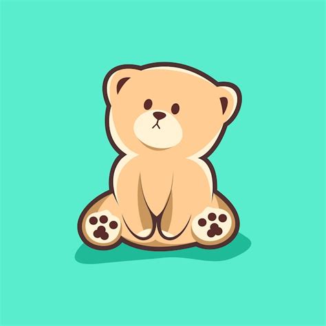 Premium Vector | Cute bear logo