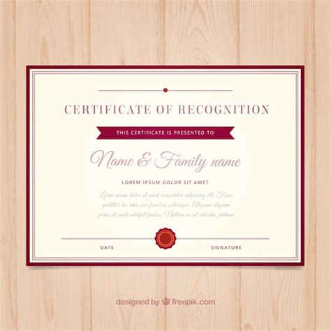 Free Vector | College Certificate Template