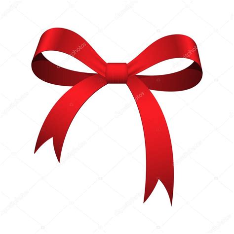 Christmas Ribbon Bow Vector — Stock Vector © baavli #63733745