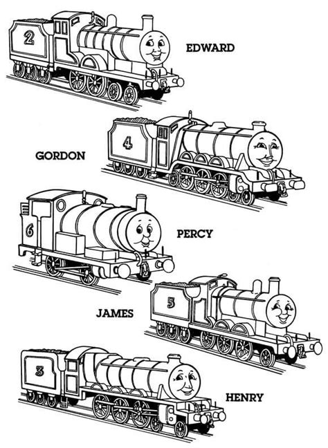 30 Free Printable Thomas the Train Coloring Pages