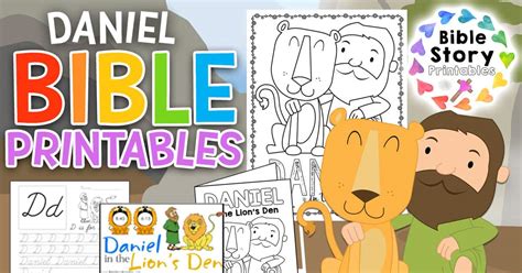 Daniel in the Lion's Den Bible Printables - Bible Story Printables