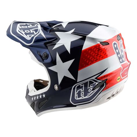 Troy Lee Designs SE4 COMPOSITE HELMET W/MIPS FREEDOM BLUE - Richmond Honda House