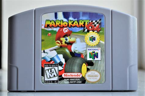 Mario Kart 64 reproducción N64 cartucho / juego pak región | Etsy