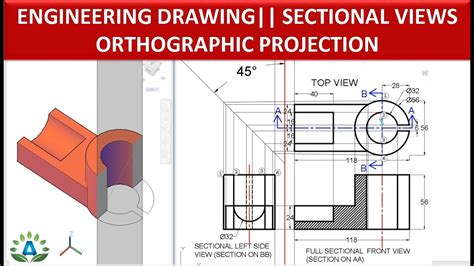 Sectional View Engineering Drawing