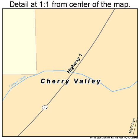 Cherry Valley Arkansas Street Map 0513540