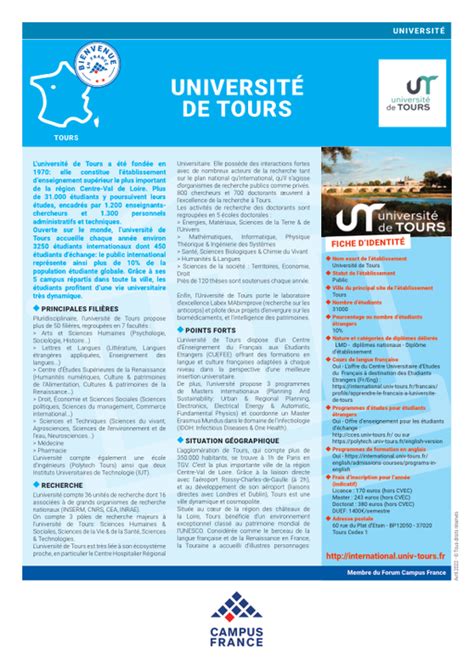 Université de Tours | Campus France