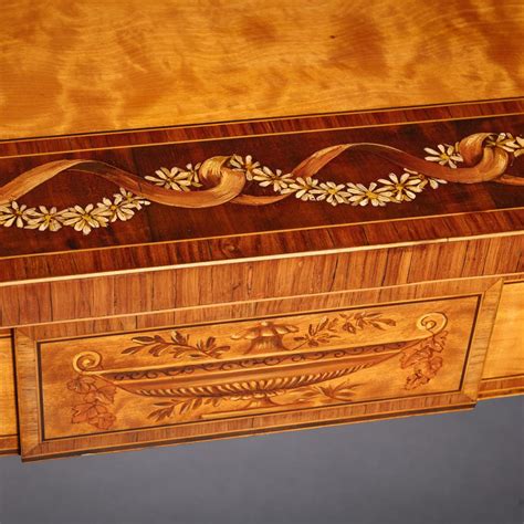 George III Polychrome-Decorated Satinwood Console Tables | BADA