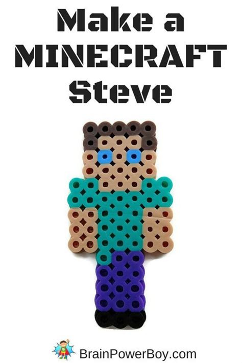 Minecraft Perler Bead Pattern: Steve | More Bead patterns and Perler ...