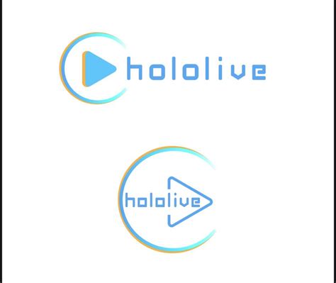 Did my own take on designing the Hololive logo, based on some critiques ...